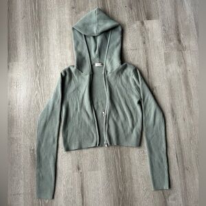 green brandy melville zip up